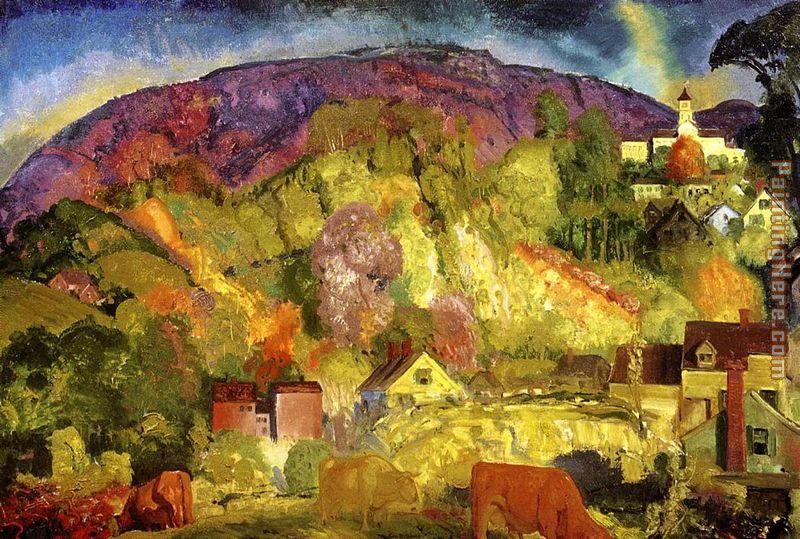 George Bellows The Village on the Hill